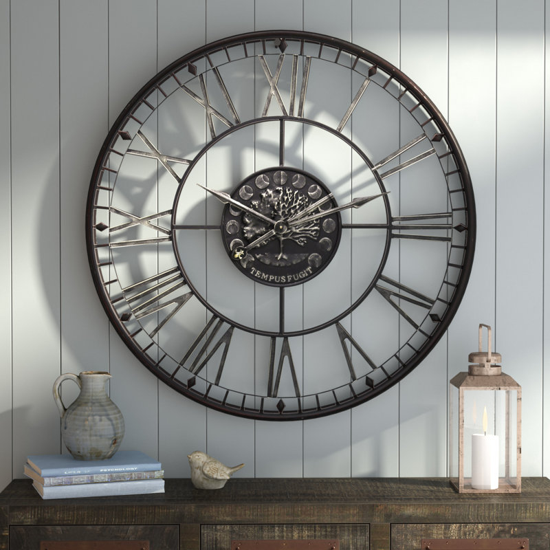 Laurel Foundry Modern Farmhouse Oversized 42.5" Wall Clock & Reviews
